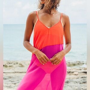 Beach maxi coverup